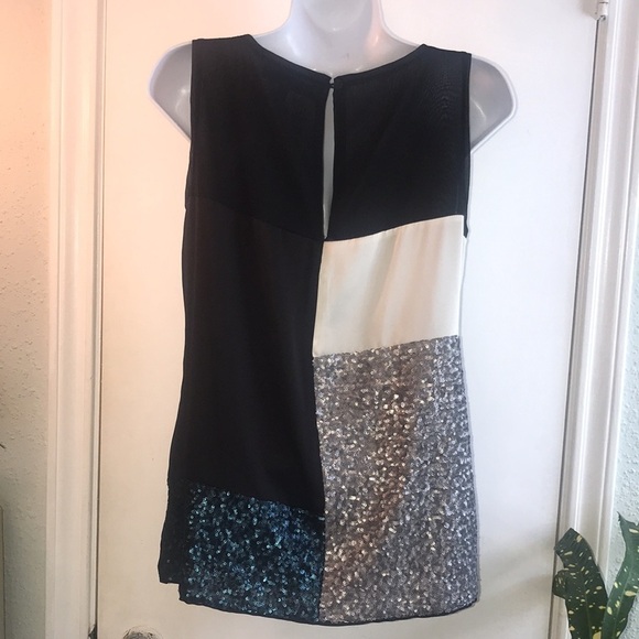 Jennifer Lopez Sequined Tank Top Size Small - Picture 4 of 11